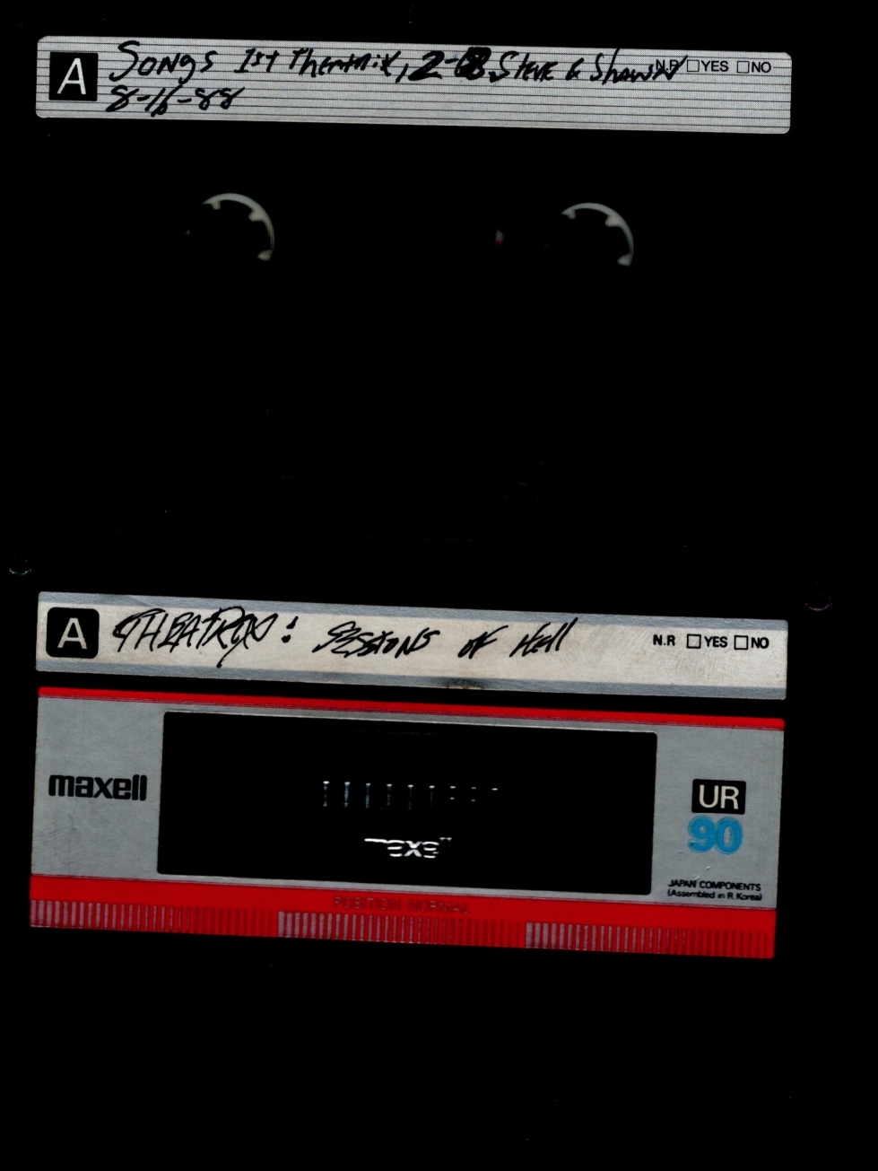 Scanned cassette archive image: 1988 Sk&Shawn First Jams tapes